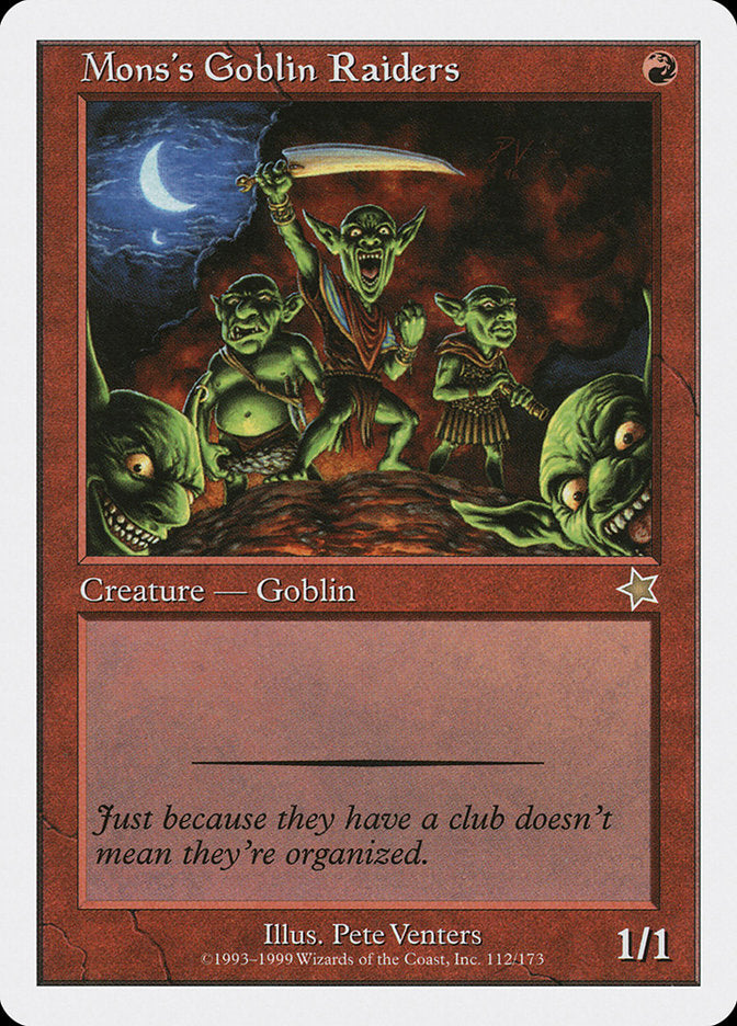 Mons's Goblin Raiders [Starter 1999] | PLUS EV GAMES 