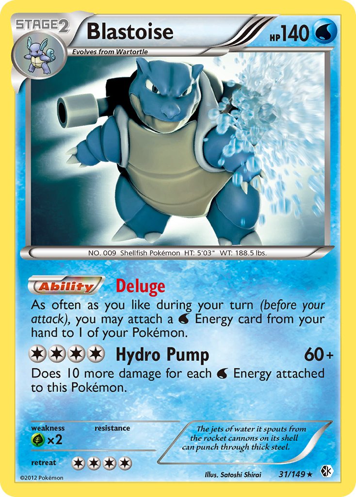 Blastoise (31/149) (Theme Deck Exclusive) [Black & White: Boundaries Crossed] | PLUS EV GAMES 