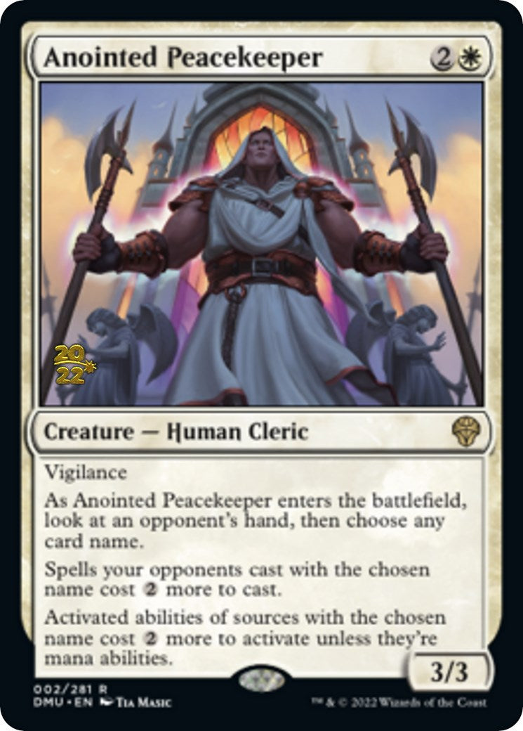 Anointed Peacekeeper [Dominaria United Prerelease Promos] | PLUS EV GAMES 