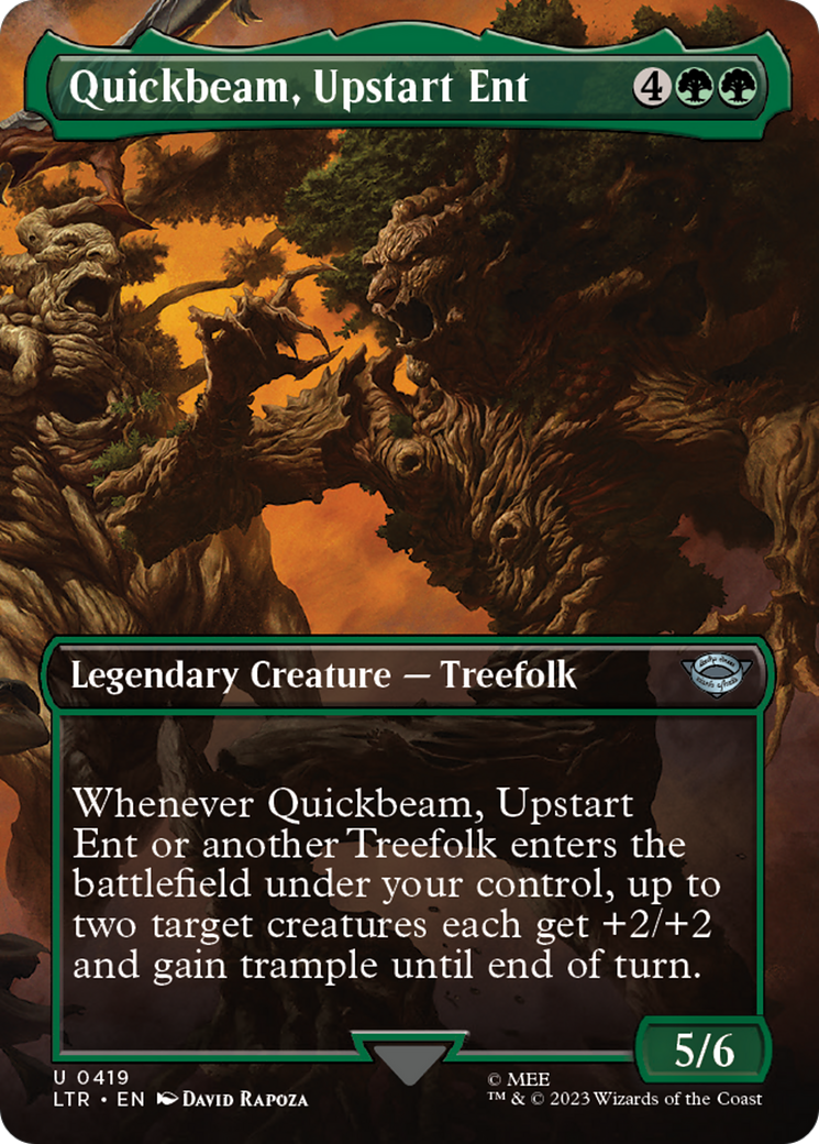 Quickbeam, Upstart Ent (Borderless Alternate Art) [The Lord of the Rings: Tales of Middle-Earth] | PLUS EV GAMES 