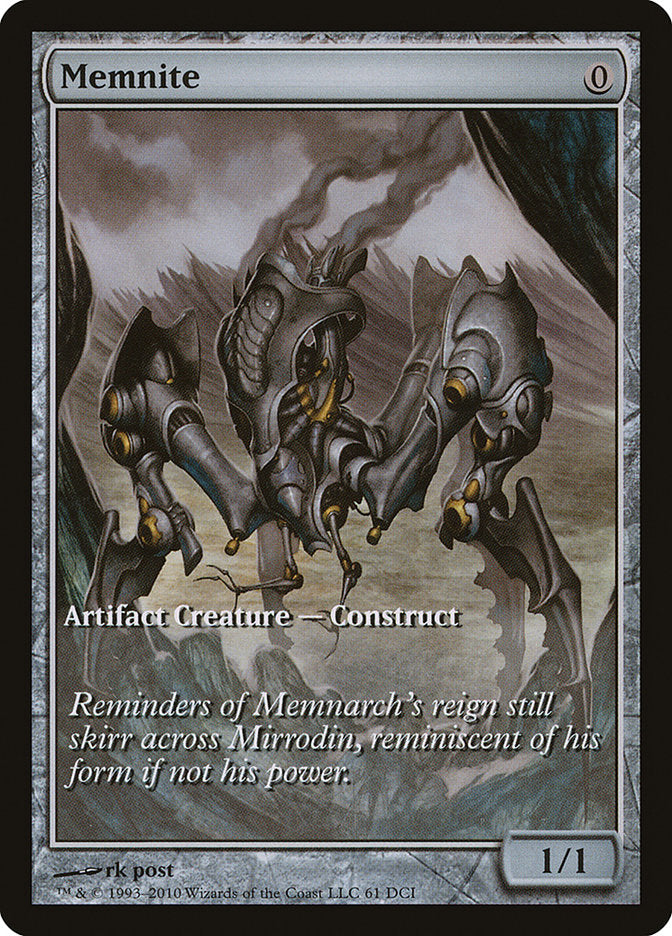 Memnite (Game Day) (Extended) [Scars of Mirrodin Promos] | PLUS EV GAMES 