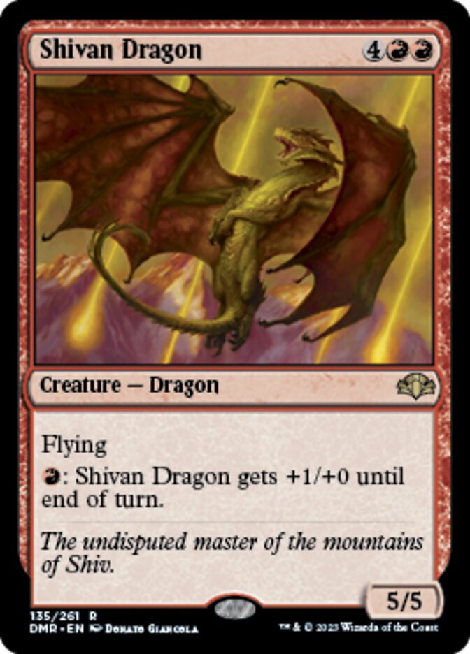 Shivan Dragon [Dominaria Remastered] | PLUS EV GAMES 