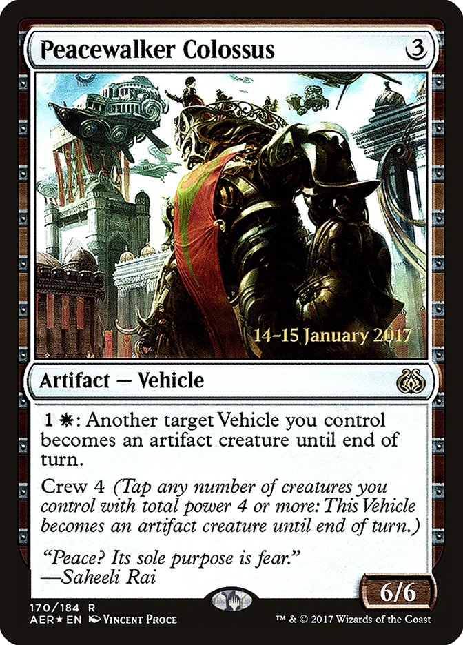 Peacewalker Colossus  [Aether Revolt Prerelease Promos] | PLUS EV GAMES 