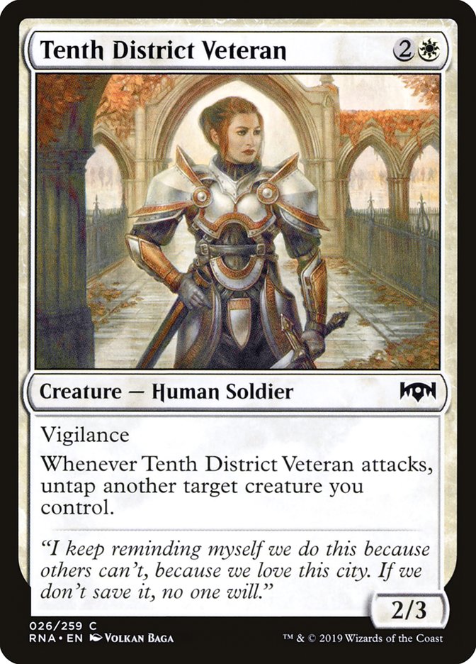 Tenth District Veteran [Ravnica Allegiance] | PLUS EV GAMES 