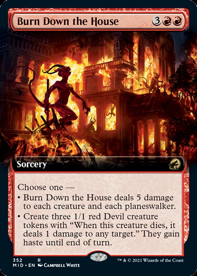 Burn Down the House (Extended) [Innistrad: Midnight Hunt] | PLUS EV GAMES 