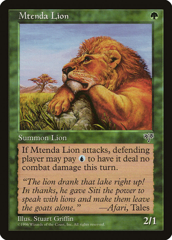 Mtenda Lion [Mirage] | PLUS EV GAMES 