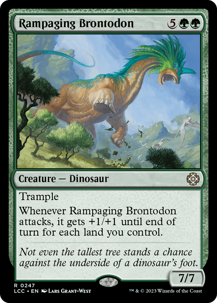 Rampaging Brontodon [The Lost Caverns of Ixalan Commander] | PLUS EV GAMES 