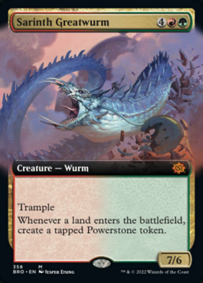 Sarinth Greatwurm (Extended Art) [The Brothers' War] | PLUS EV GAMES 