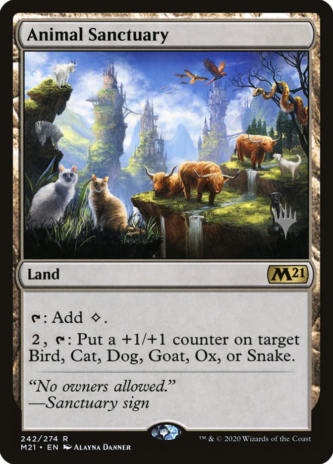 Animal Sanctuary (Promo Pack) [Core Set 2021 Promos] | PLUS EV GAMES 