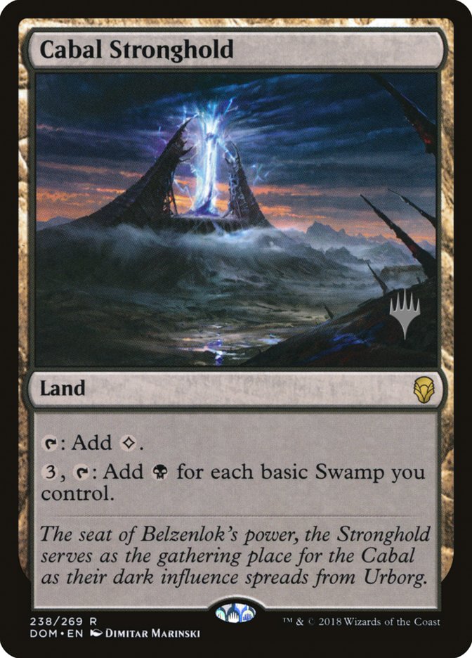 Cabal Stronghold (Promo Pack) [Dominaria Promos] | PLUS EV GAMES 