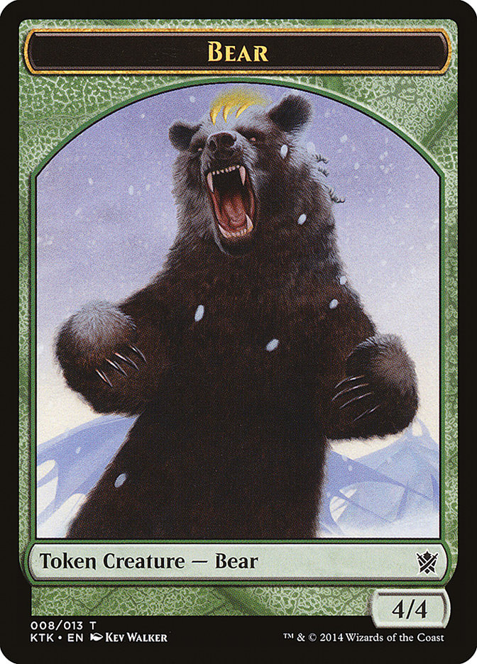 Bear [Khans of Tarkir Tokens] | PLUS EV GAMES 