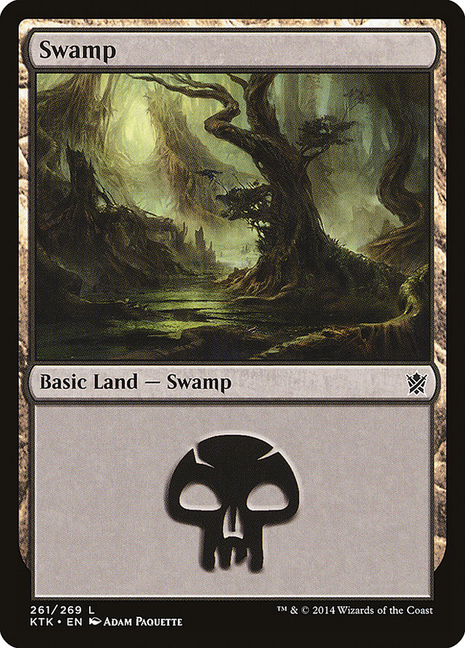 Swamp (261) [Khans of Tarkir] | PLUS EV GAMES 