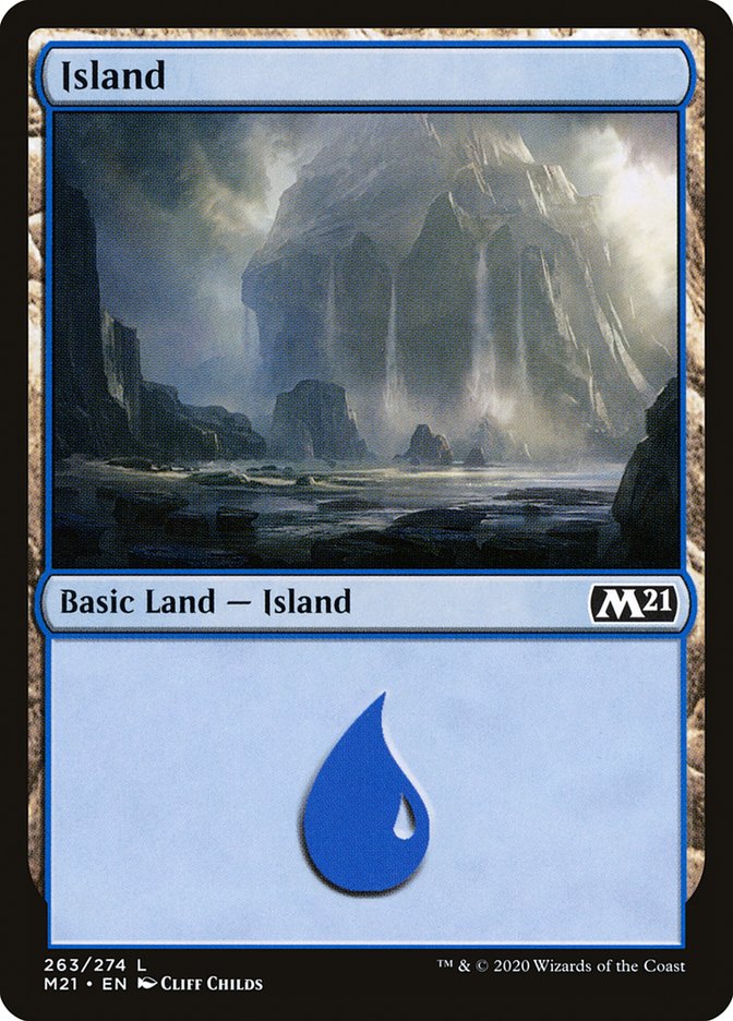 Island (263) [Core Set 2021] | PLUS EV GAMES 