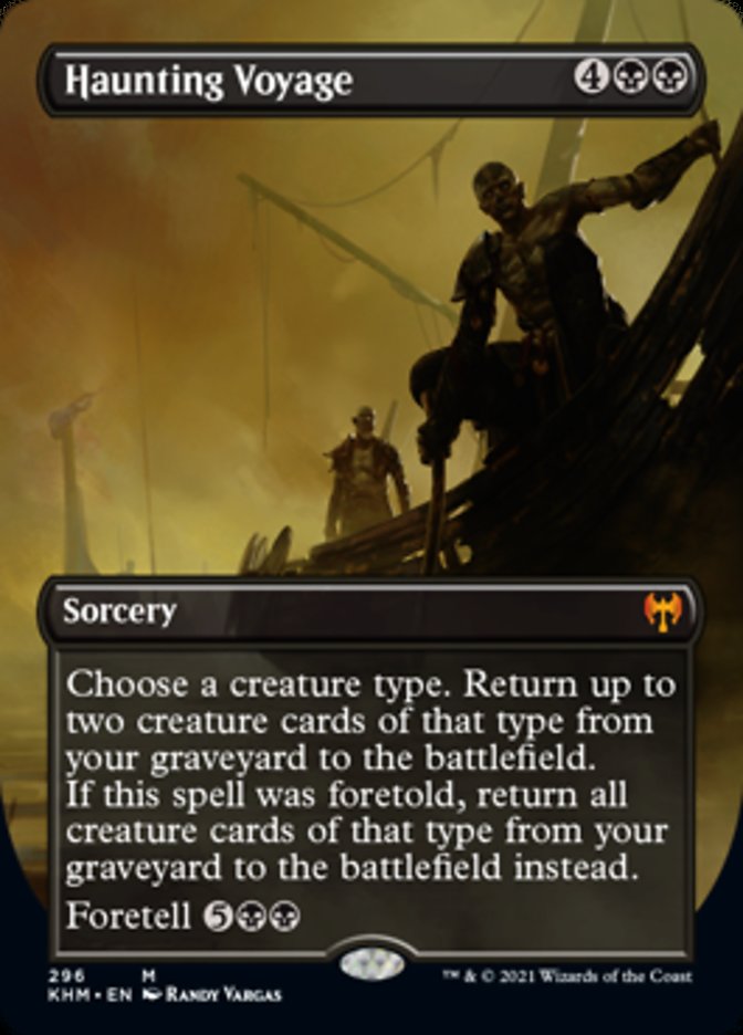 Haunting Voyage (Borderless Alternate Art) [Kaldheim] | PLUS EV GAMES 