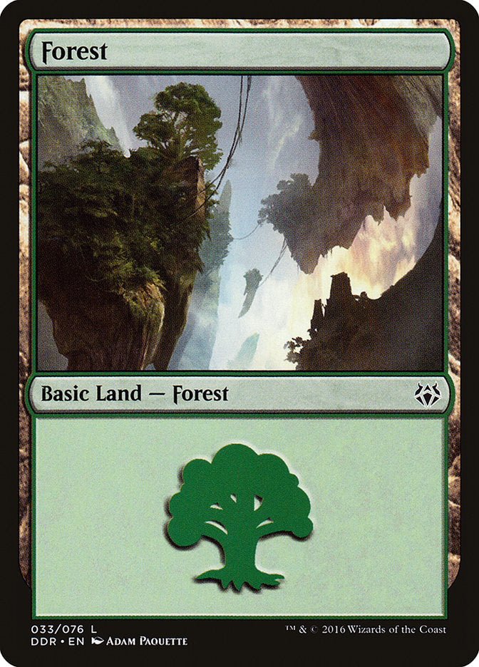 Forest (33) [Duel Decks: Nissa vs. Ob Nixilis] | PLUS EV GAMES 