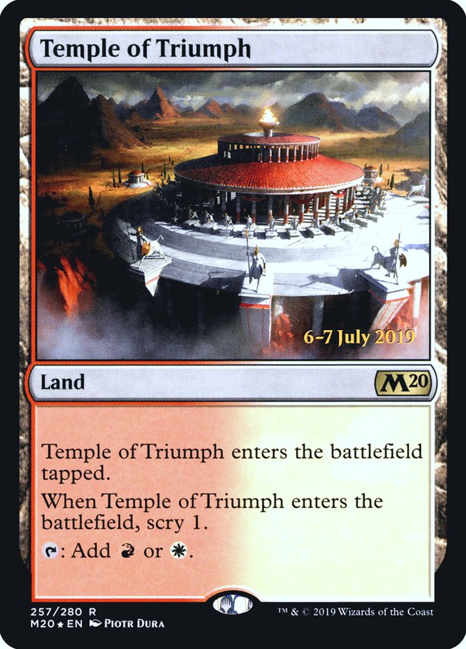 Temple of Triumph  [Core Set 2020 Prerelease Promos] | PLUS EV GAMES 