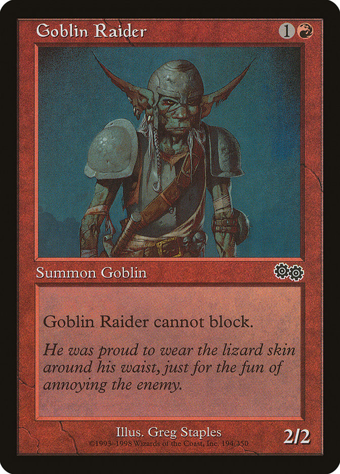 Goblin Raider [Urza's Saga] | PLUS EV GAMES 