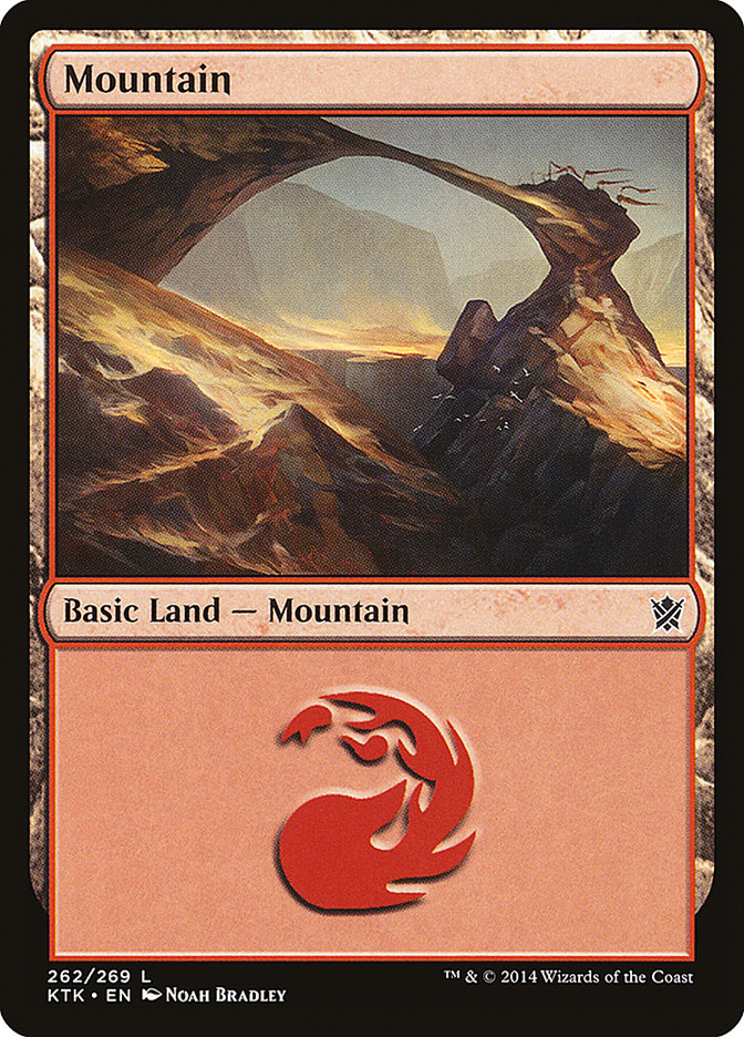 Mountain (262) [Khans of Tarkir] | PLUS EV GAMES 