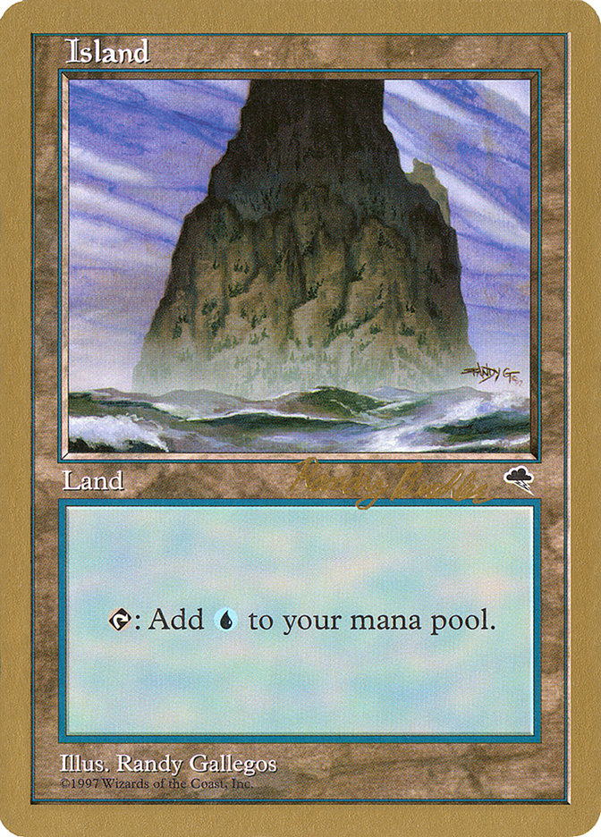 Island (rb337) (Randy Buehler) [World Championship Decks 1998] | PLUS EV GAMES 