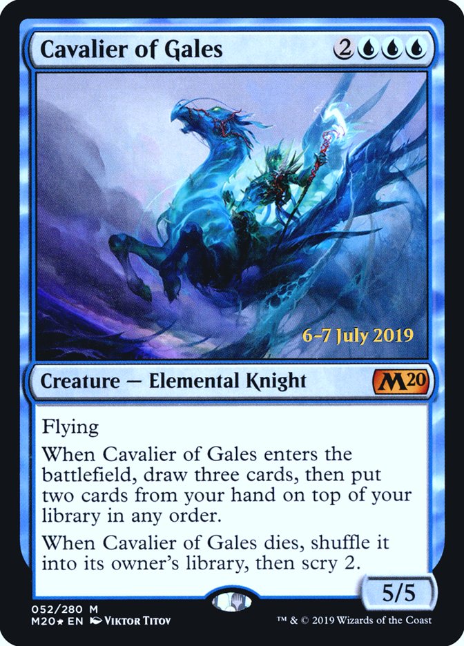 Cavalier of Gales  [Core Set 2020 Prerelease Promos] | PLUS EV GAMES 