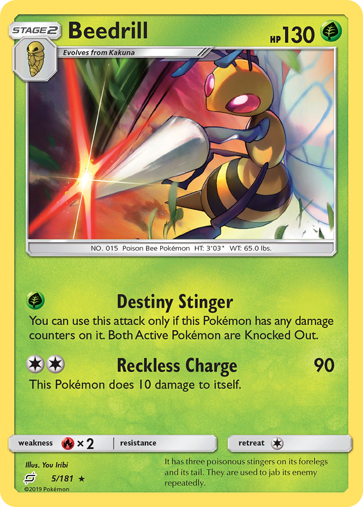 Beedrill (5/181) [Sun & Moon: Team Up] | PLUS EV GAMES 