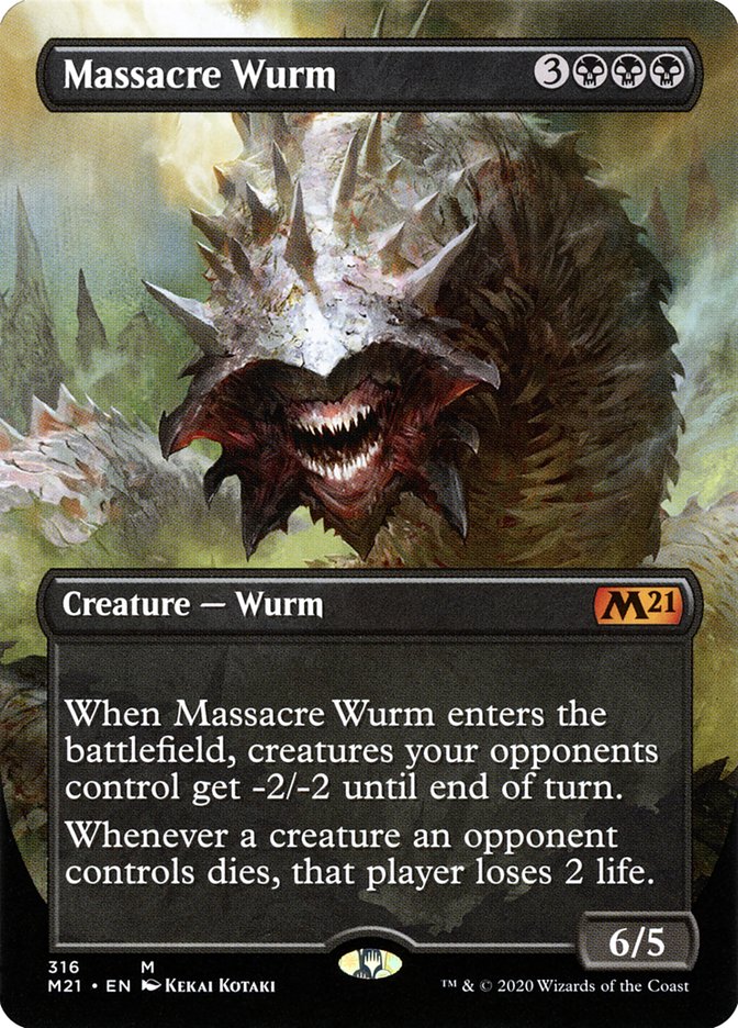 Massacre Wurm (Extended) [Core Set 2021] | PLUS EV GAMES 