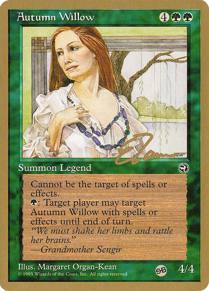 Autumn Willow (Eric Tam) (SB) [Pro Tour Collector Set] | PLUS EV GAMES 