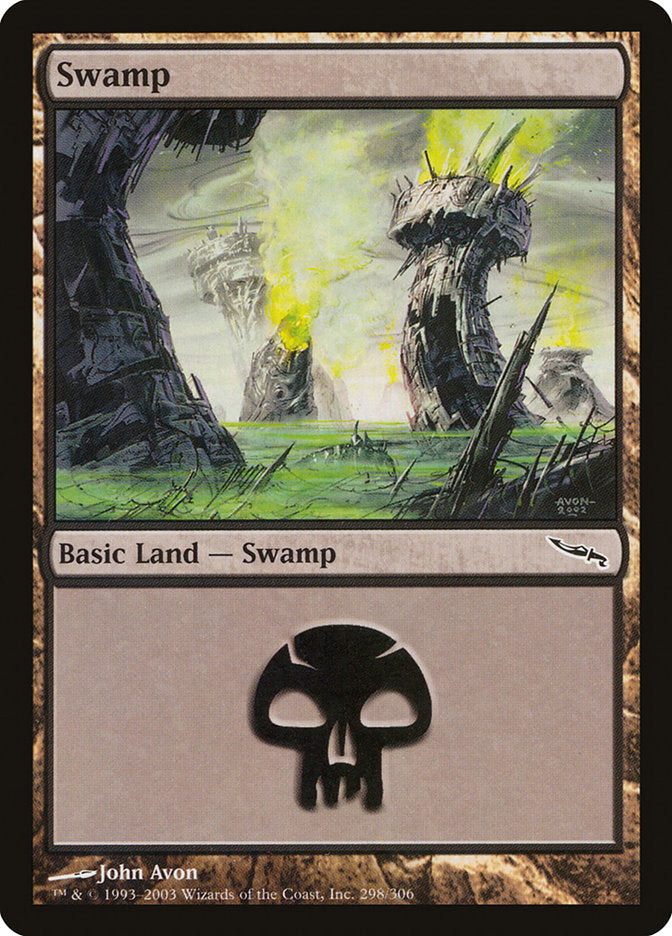 Swamp (298) [Mirrodin] | PLUS EV GAMES 