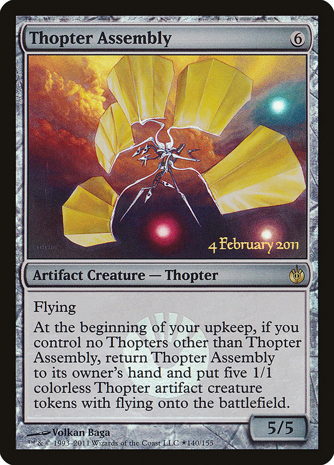 Thopter Assembly [Mirrodin Besieged Prerelease Promos] | PLUS EV GAMES 