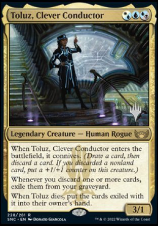 Toluz, Clever Conductor (Promo Pack) [Streets of New Capenna Promos] | PLUS EV GAMES 