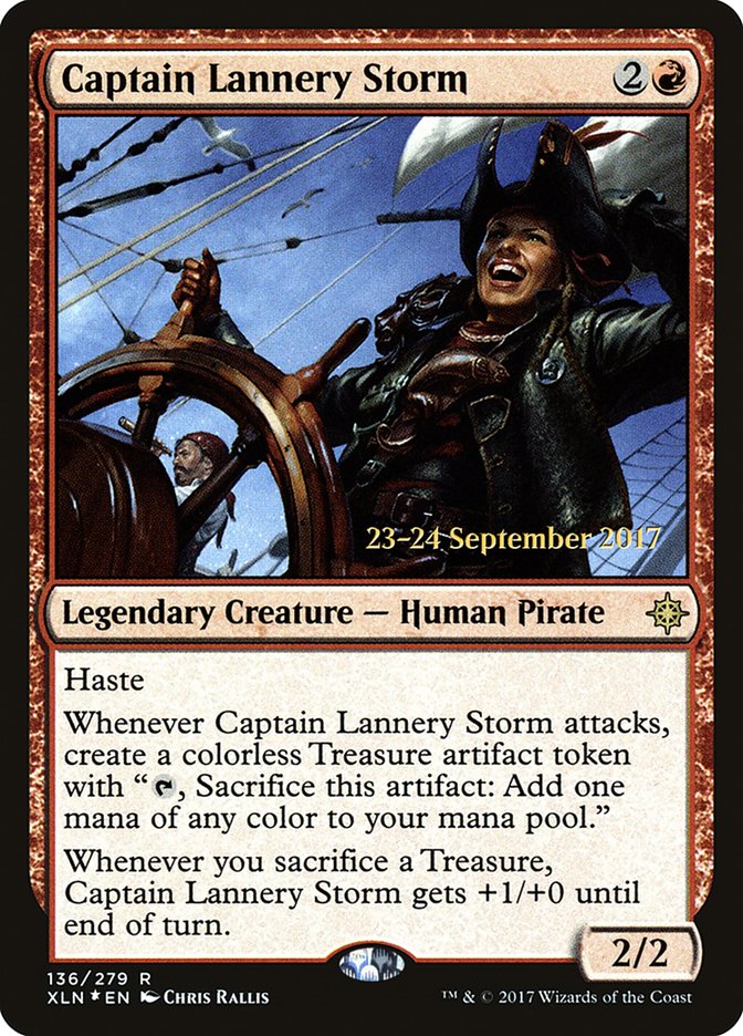 Captain Lannery Storm  [Ixalan Prerelease Promos] | PLUS EV GAMES 