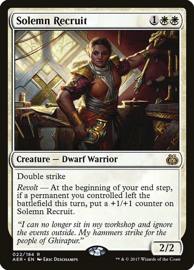 Solemn Recruit [Aether Revolt] | PLUS EV GAMES 