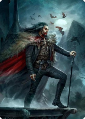 Dracula, Blood Immortal Art Card [Innistrad: Crimson Vow Art Series] | PLUS EV GAMES 