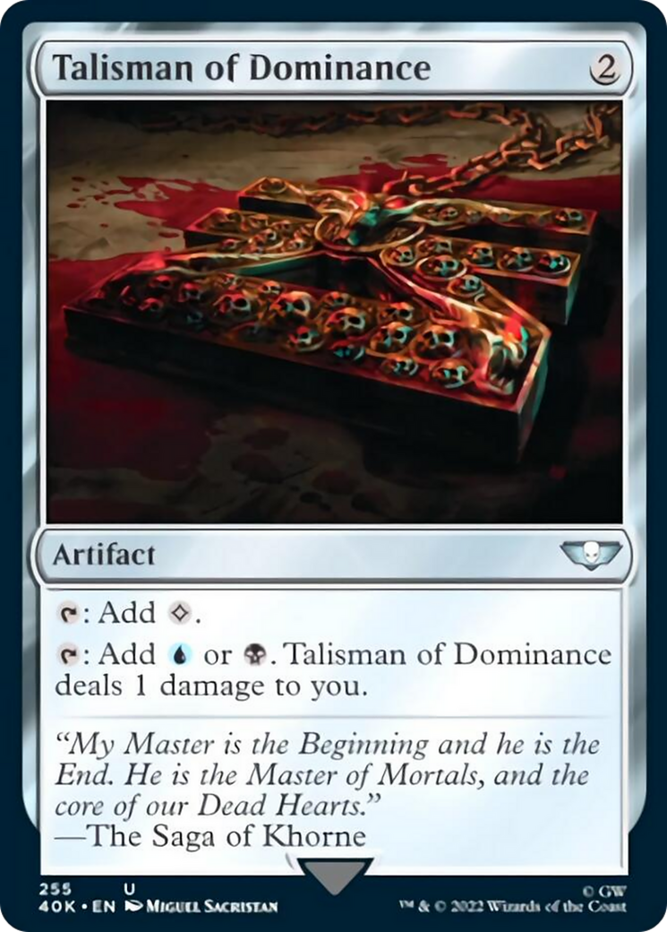 Talisman of Dominance (255) (Surge Foil) [Universes Beyond: Warhammer 40,000] | PLUS EV GAMES 