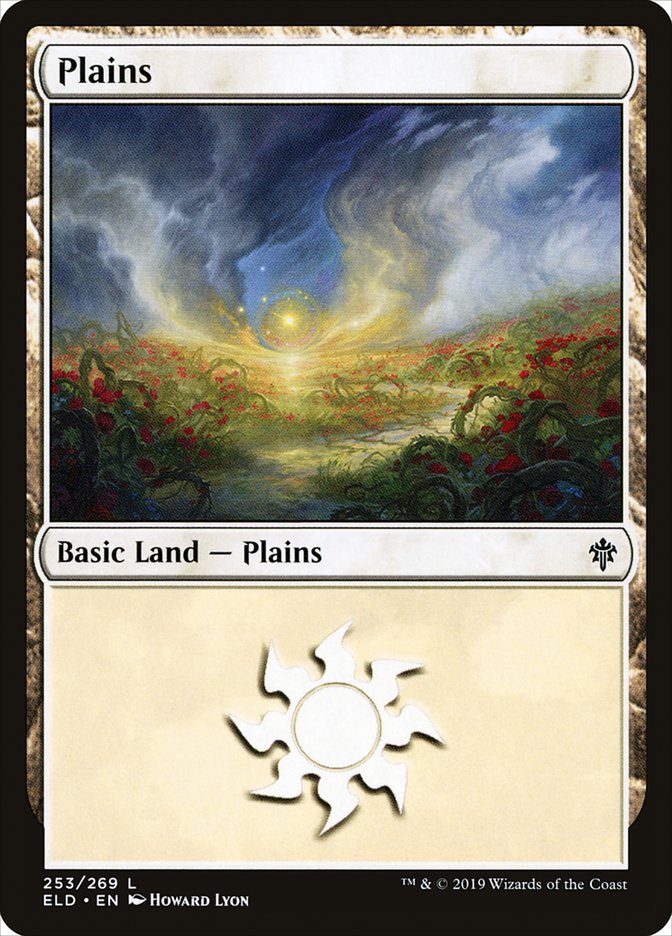 Plains (253) [Throne of Eldraine] | PLUS EV GAMES 