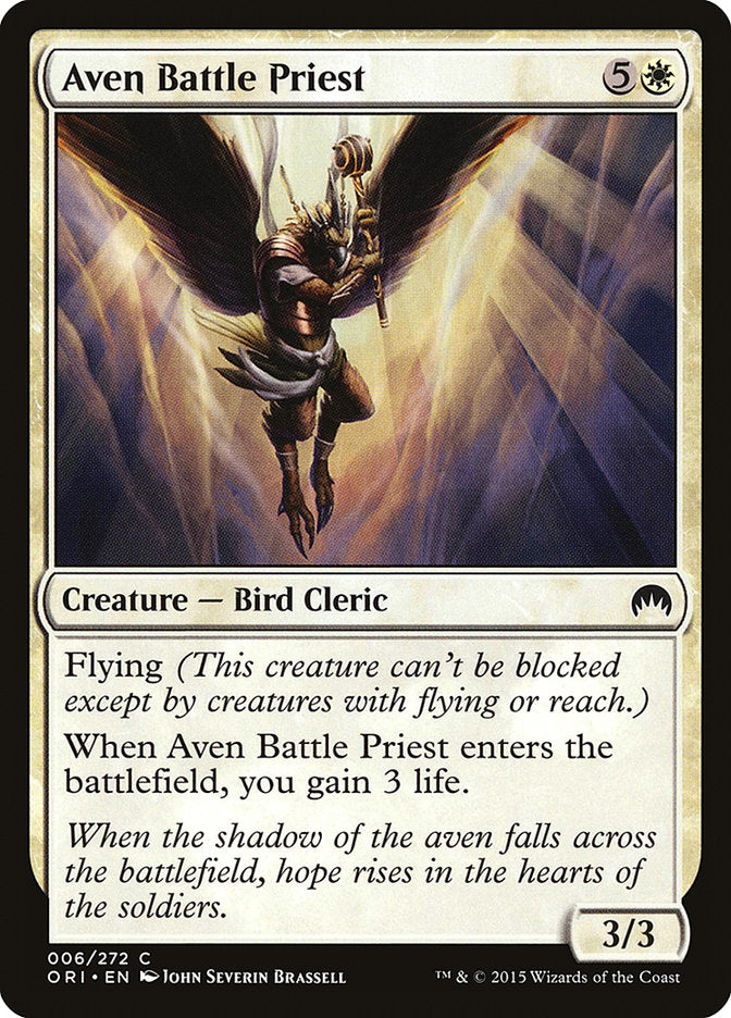 Aven Battle Priest [Magic Origins] | PLUS EV GAMES 