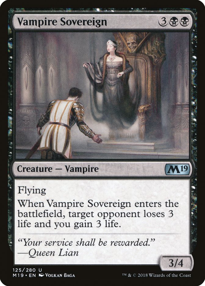 Vampire Sovereign [Core Set 2019] | PLUS EV GAMES 
