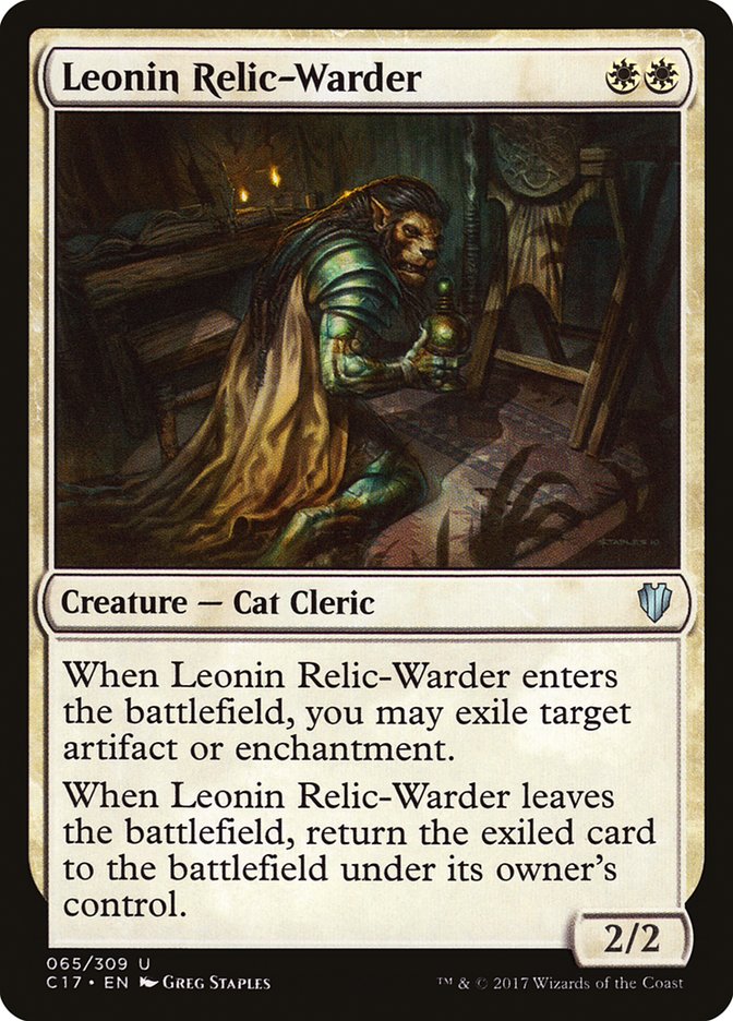 Leonin Relic-Warder [Commander 2017] | PLUS EV GAMES 