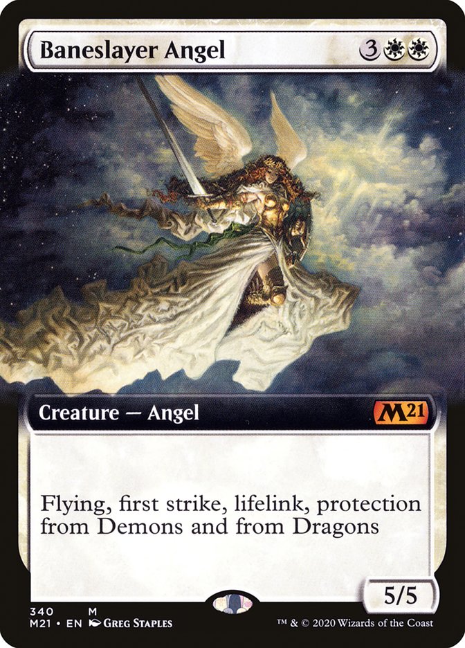 Baneslayer Angel (Extended) [Core Set 2021] | PLUS EV GAMES 