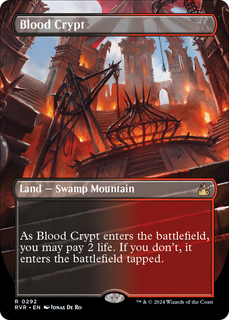 Blood Crypt (Borderless) [Ravnica Remastered] | PLUS EV GAMES 