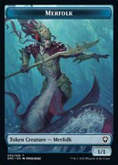 Saproling // Merfolk Double-sided Token [Dominaria United Tokens] | PLUS EV GAMES 