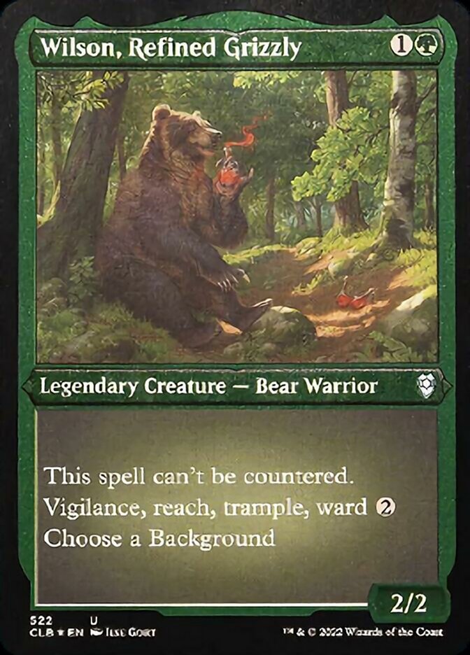 Wilson, Refined Grizzly (Foil Etched) [Commander Legends: Battle for Baldur's Gate] | PLUS EV GAMES 