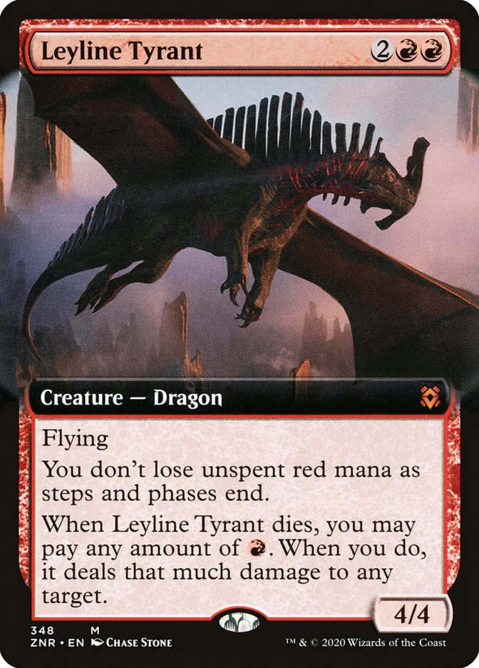 Leyline Tyrant (Extended) [Zendikar Rising Extended Art] | PLUS EV GAMES 