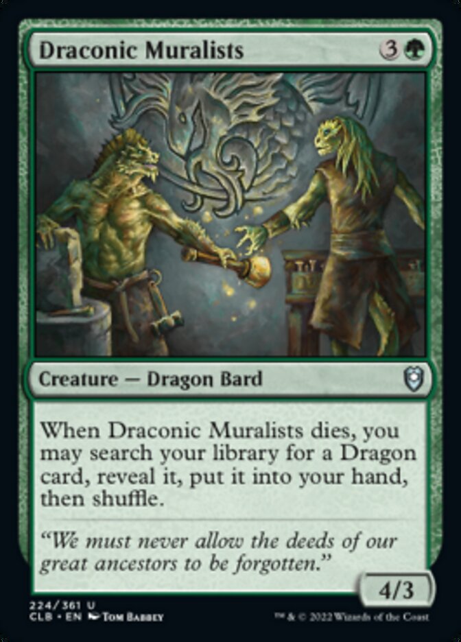 Draconic Muralists [Commander Legends: Battle for Baldur's Gate] | PLUS EV GAMES 