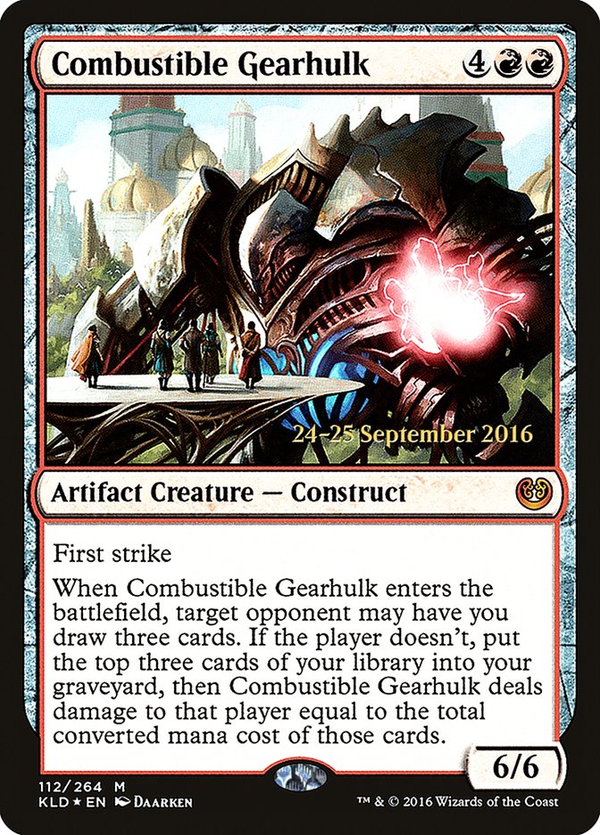 Combustible Gearhulk  [Kaladesh Prerelease Promos] | PLUS EV GAMES 