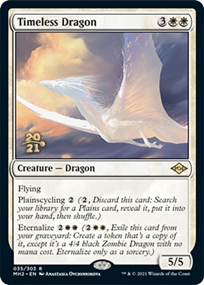 Timeless Dragon [Modern Horizons 2 Prerelease Promos] | PLUS EV GAMES 