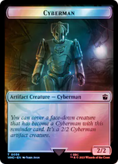 Soldier // Cyberman Double-Sided Token (Surge Foil) [Doctor Who Tokens] | PLUS EV GAMES 