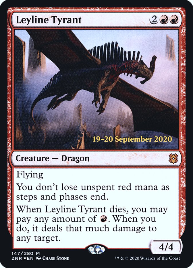 Leyline Tyrant  [Zendikar Rising Prerelease Promos] | PLUS EV GAMES 