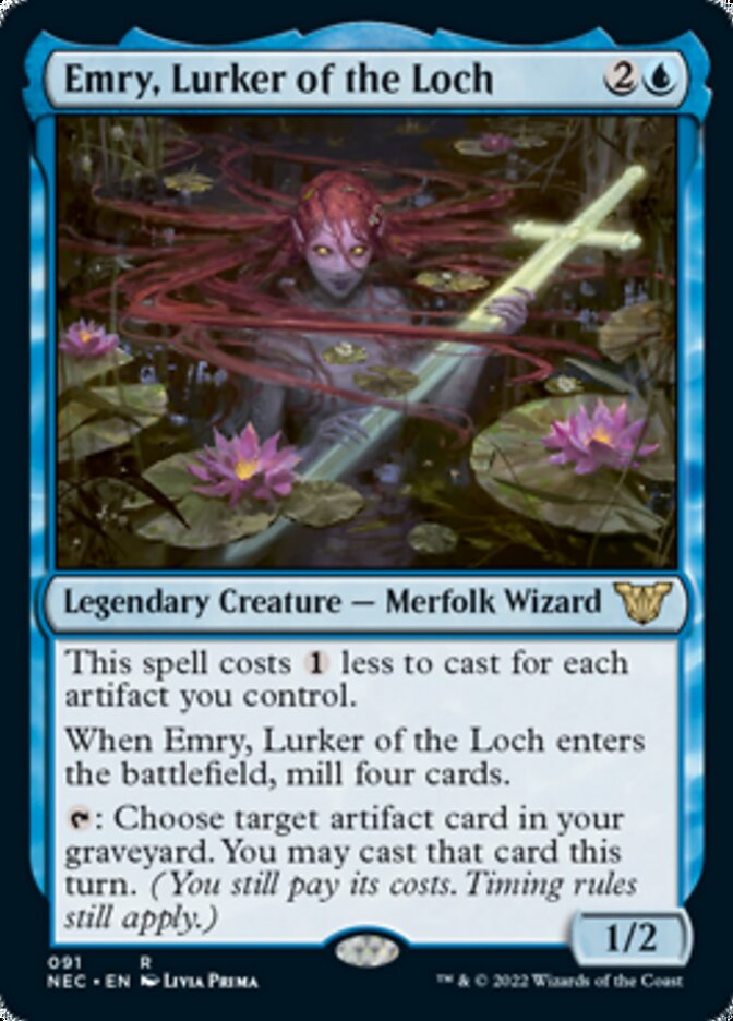 Emry, Lurker of the Loch [Kamigawa: Neon Dynasty Commander] | PLUS EV GAMES 