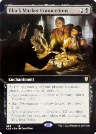 Black Market Connections (Extended Art) [Commander Legends: Battle for Baldur's Gate] | PLUS EV GAMES 